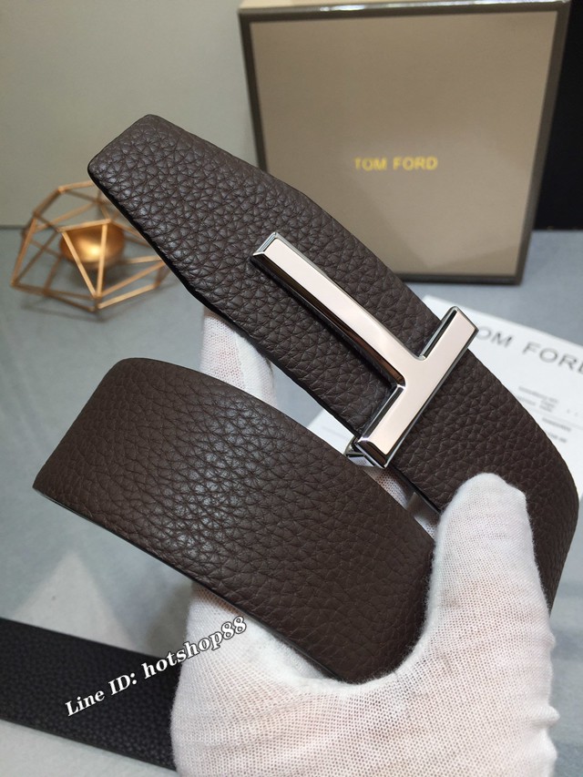 TOM FORD商務男士皮帶 湯姆福特雙面小牛皮腰帶  jjp1871